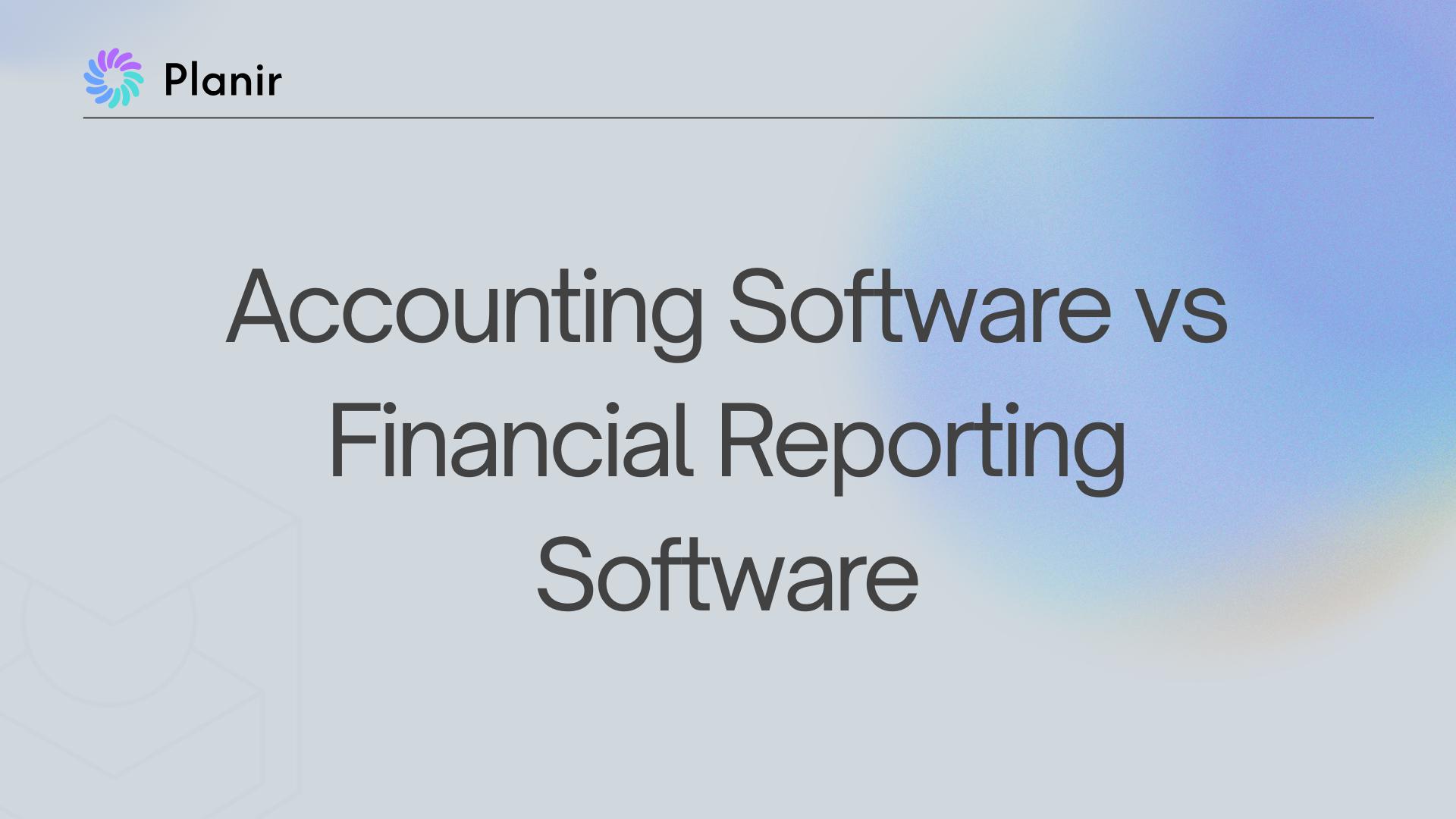Accounting Software vs. Financial Reporting Software