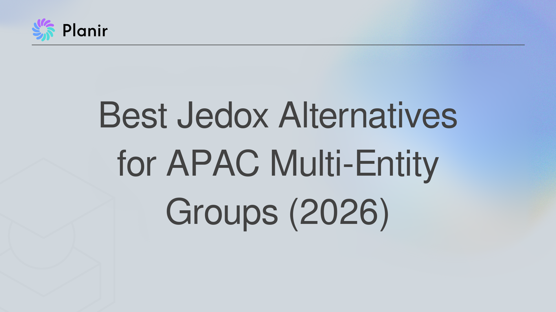 Best Jedox Alternatives for APAC Multi-Entity Groups (2026)